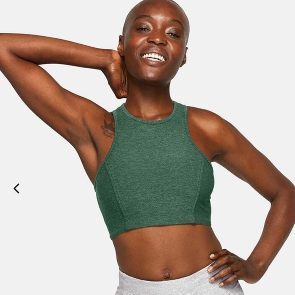 Outdoor Voices Athena Crop Top Hunter Green Medium - Picture 8 of 9